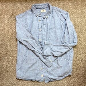 Marine Layer Light Blue Casual Button-Down Shirt